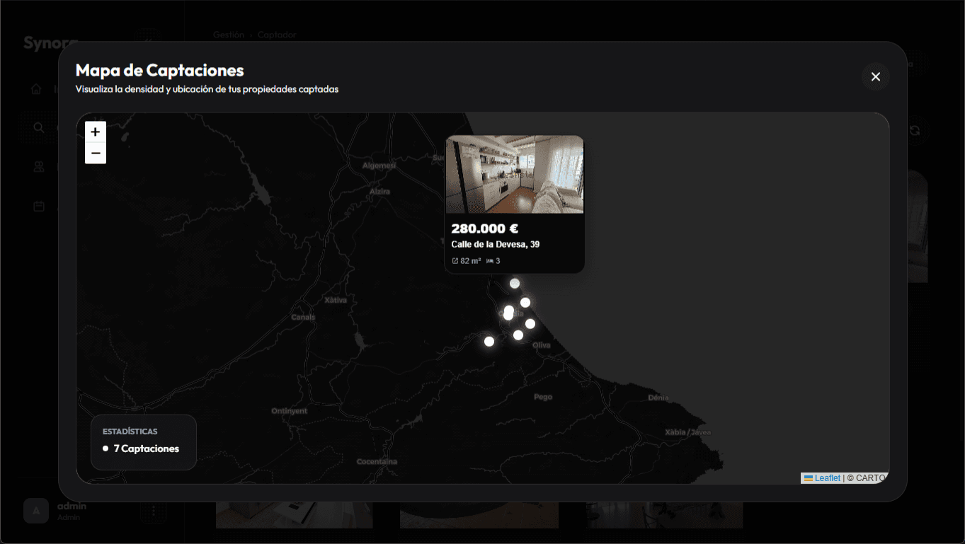 Synora Dashboard Map